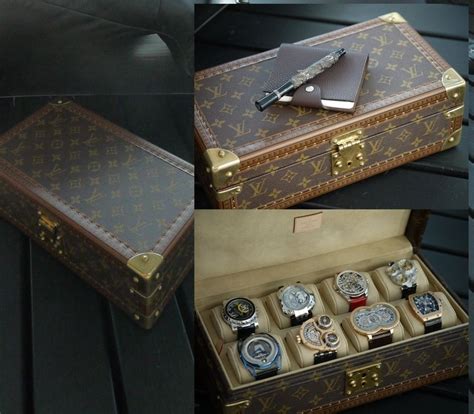 louis vuitton mens watch box|Louis Vuitton watch trunk.